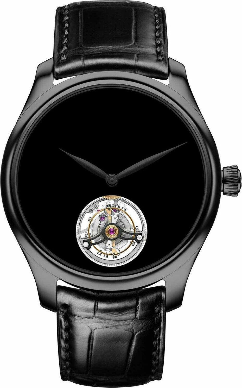 H. Moser & Cie. Endeavour Tourbillon Black Dial 42 mm Automatic Watch For Men - 1