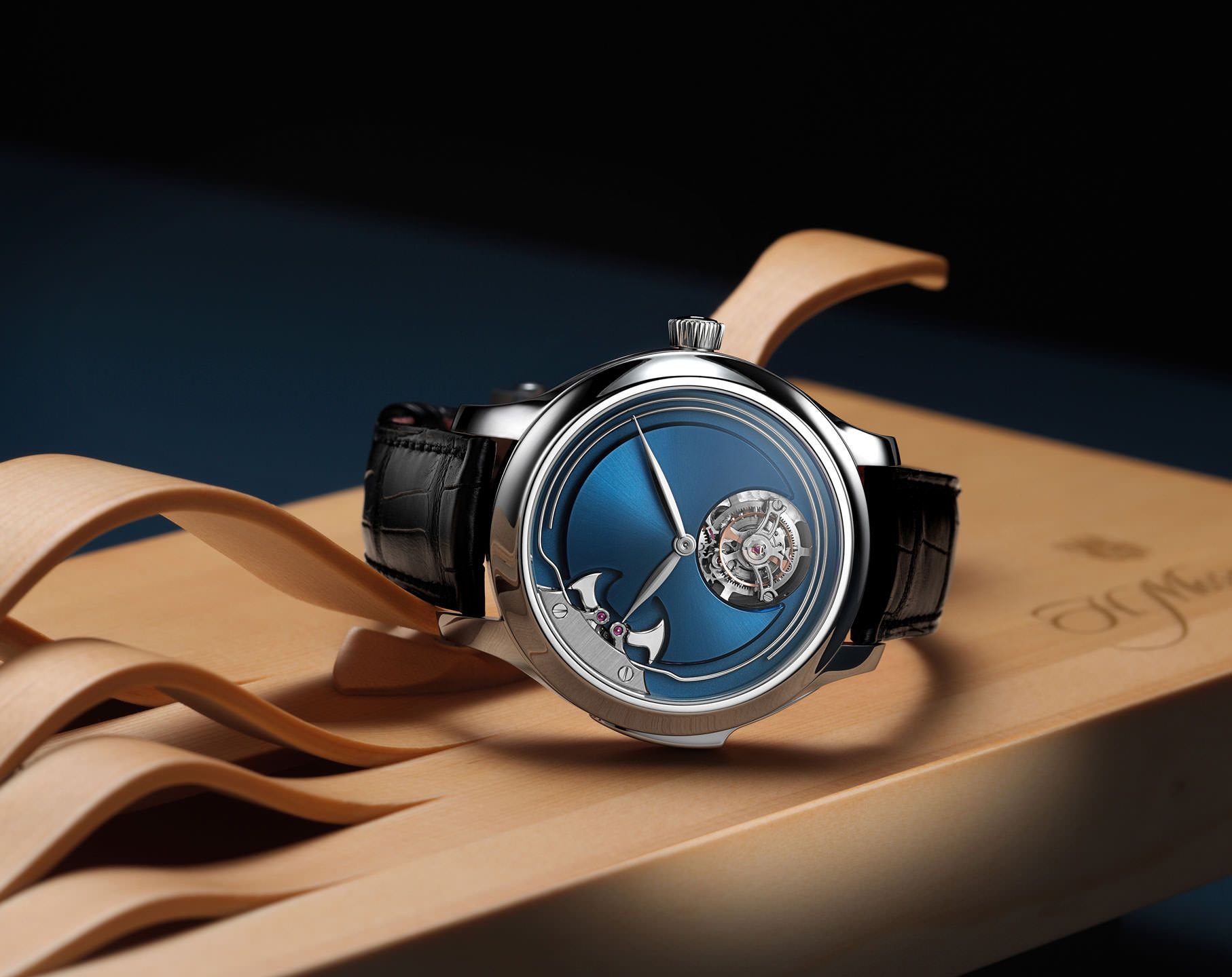 H. Moser & Cie. Endeavour Concept Minute Repeater Blue Dial 43 mm Manual Winding Watch For Men - 2