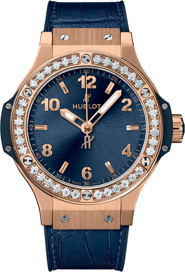 Hublot Big Bang Original Blue Dial 38 mm Quartz Watch For Unisex - 1