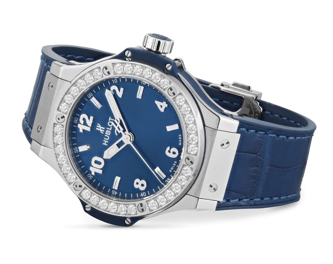 Hublot Big Bang Original Blue Dial 38 mm Quartz Watch For Women - 3