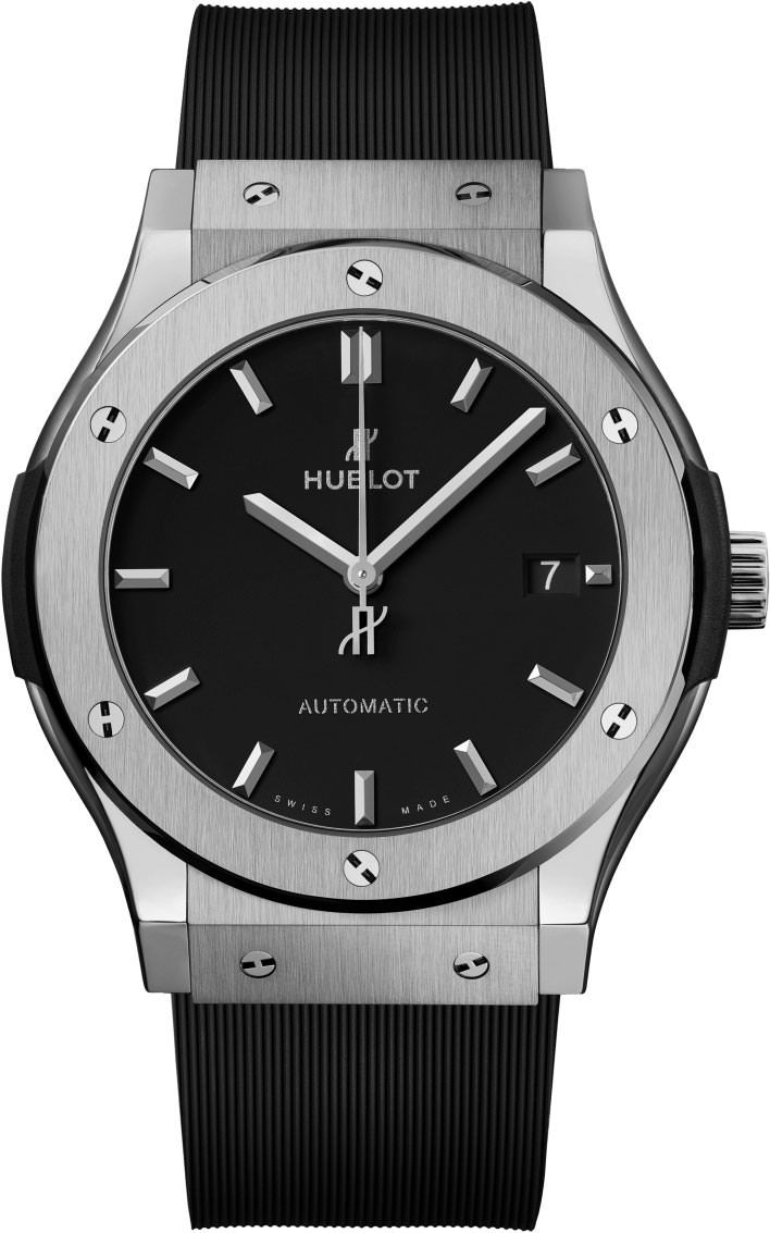 Hublot Classic Fusion 3-Hands Black Dial 45 mm Automatic Watch For Men - 1