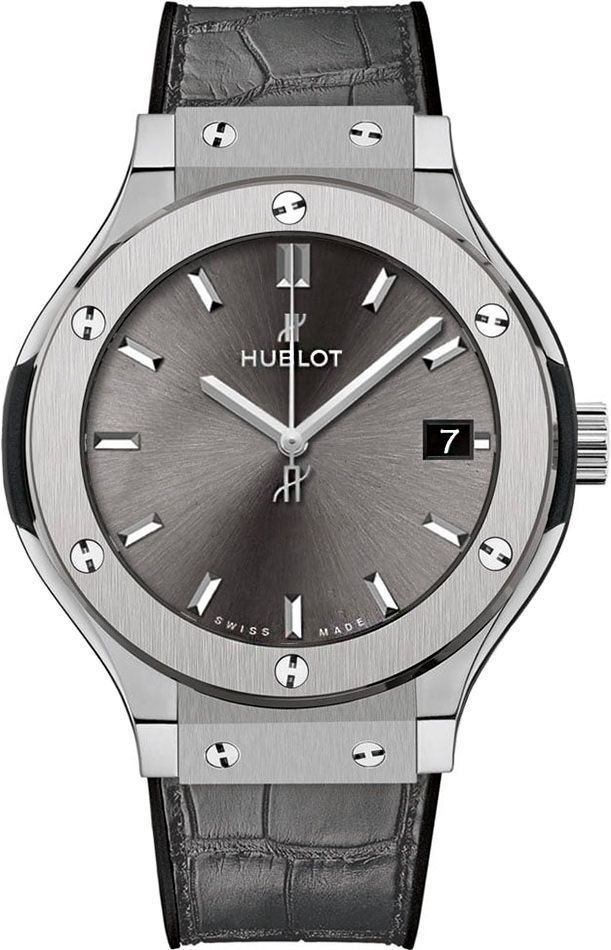 Hublot Classic Fusion 3-Hands Grey Dial 33 mm Quartz Watch For Women - 1