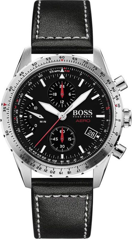 Boss Aero  Black Dial 44 mm Quartz Watch For Men - 1