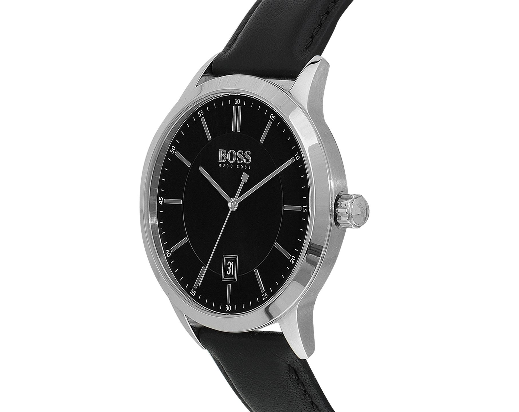 Boss   Black Dial 41 mm Quartz Watch For Men - 4