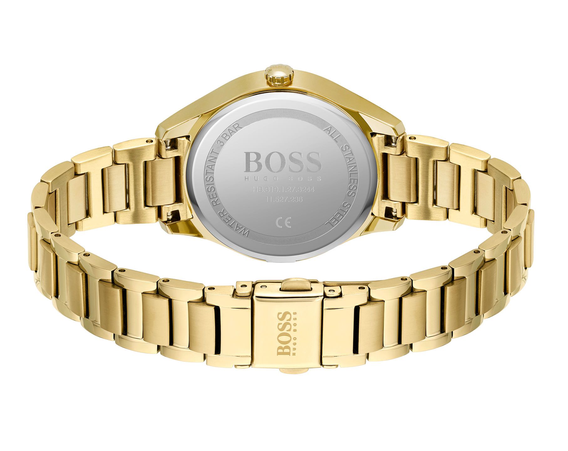 Boss Sport  Gold Dial 36 mm Quartz Watch For Women - 2