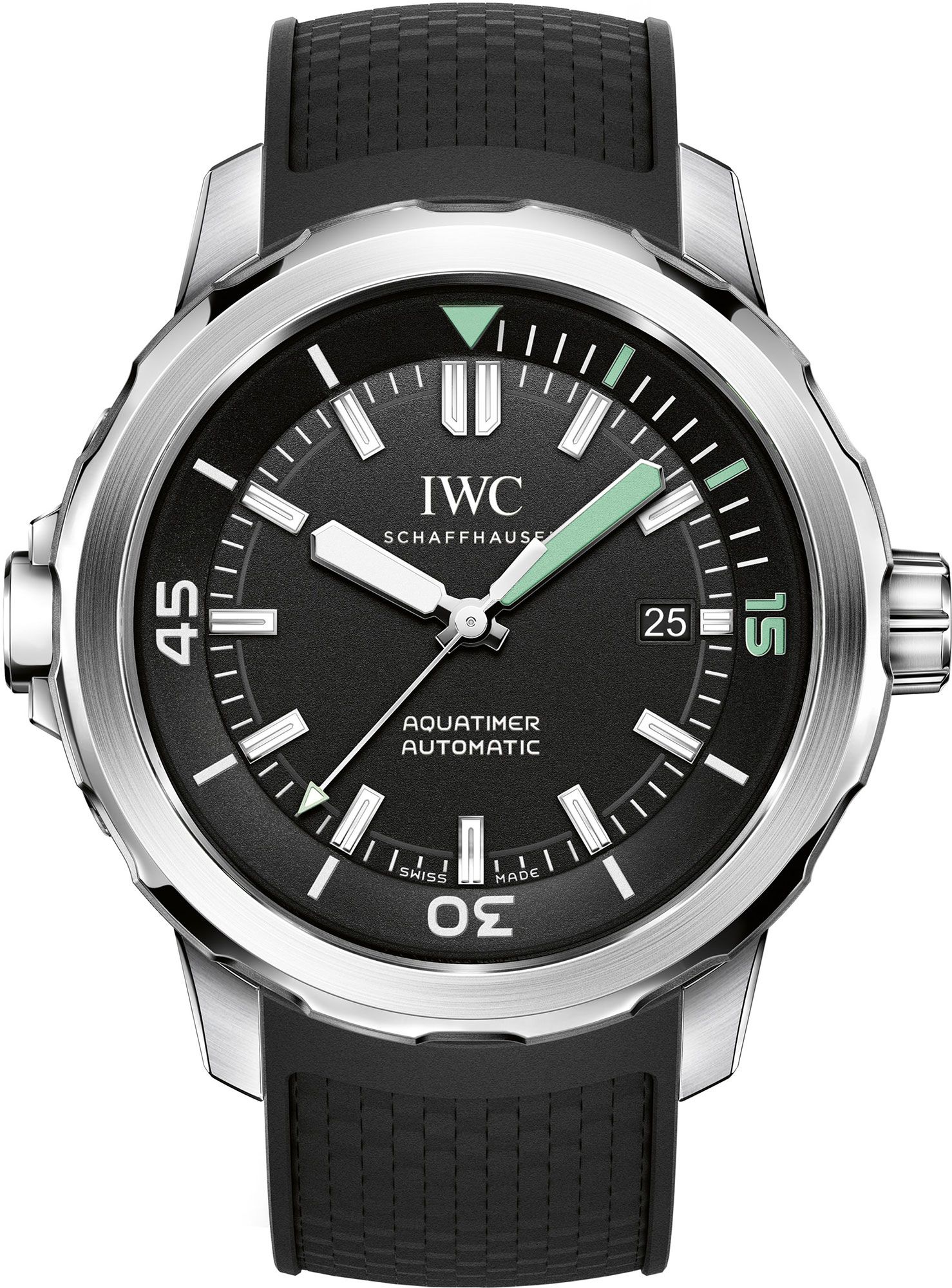 IWC Aquatimer  Black Dial 42 mm Automatic Watch For Men - 1