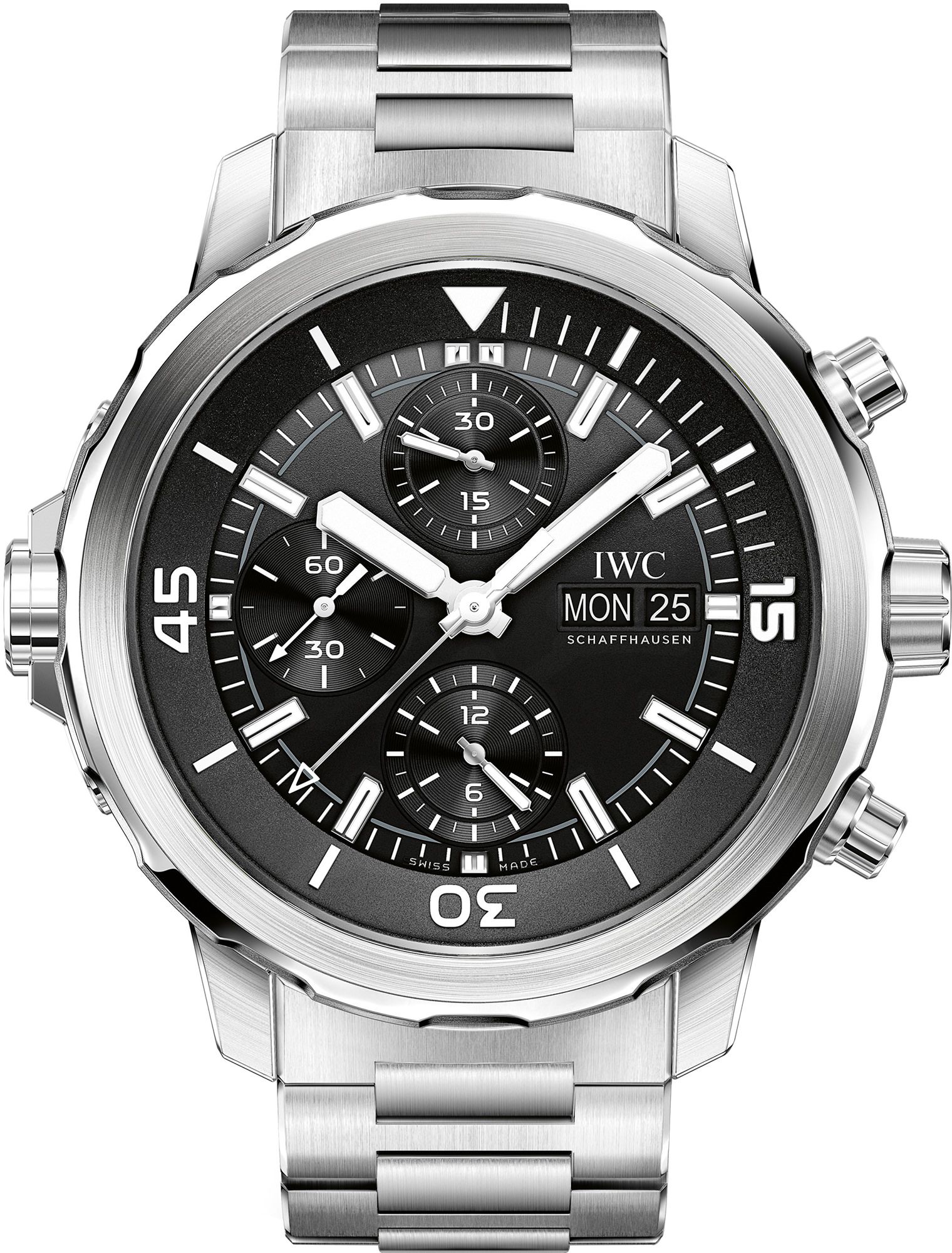 IWC Aquatimer  Black Dial 44 mm Automatic Watch For Men - 1