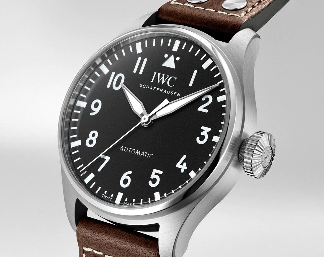 IWC Pilot’s Watches Classic Black Dial 43 mm Automatic Watch For Men - 7