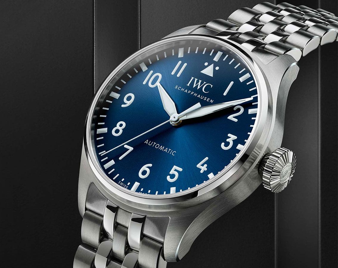 IWC Pilot’s Watches Classic Blue Dial 43 mm Automatic Watch For Men - 3