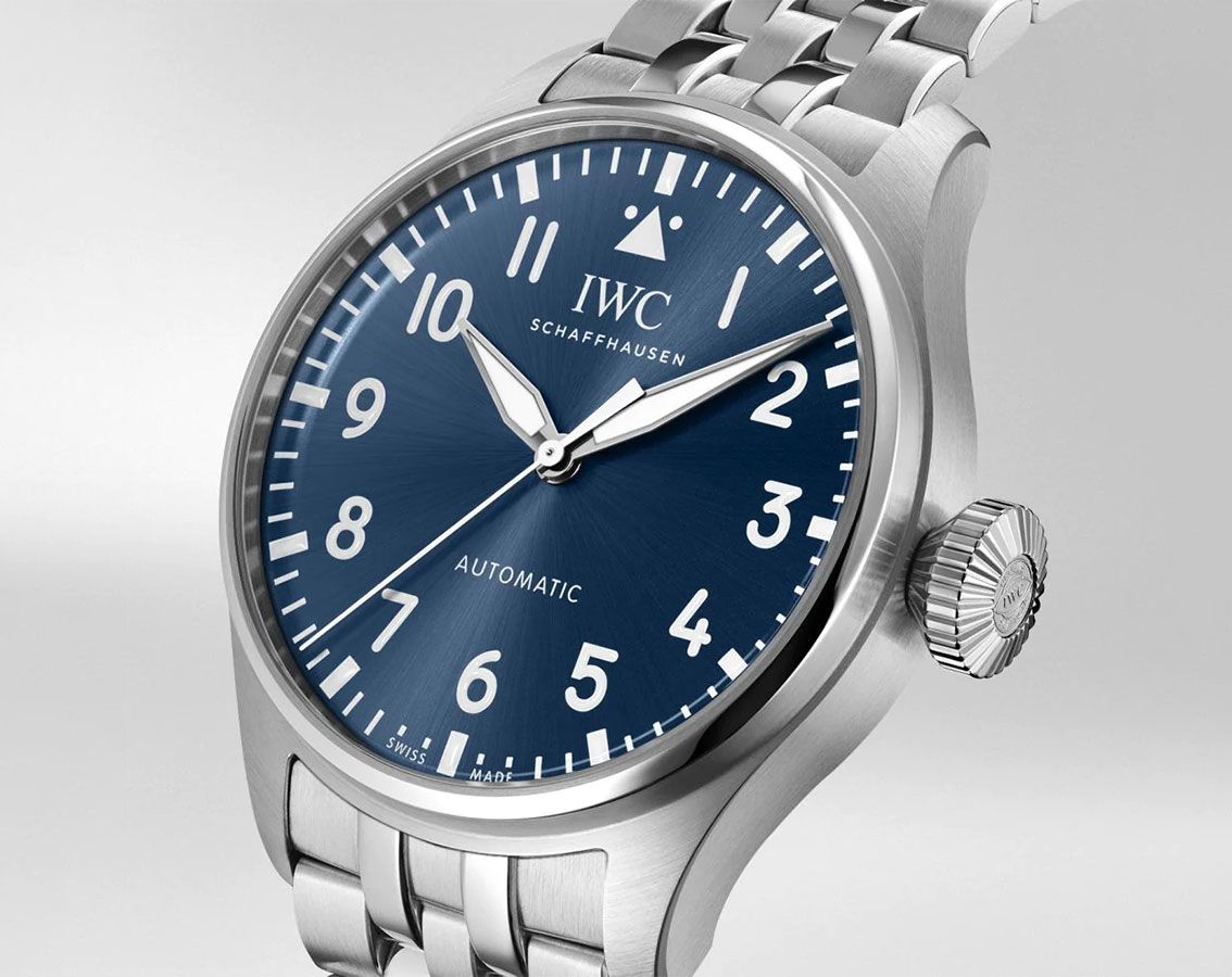 IWC Pilot’s Watches Classic Blue Dial 43 mm Automatic Watch For Men - 5