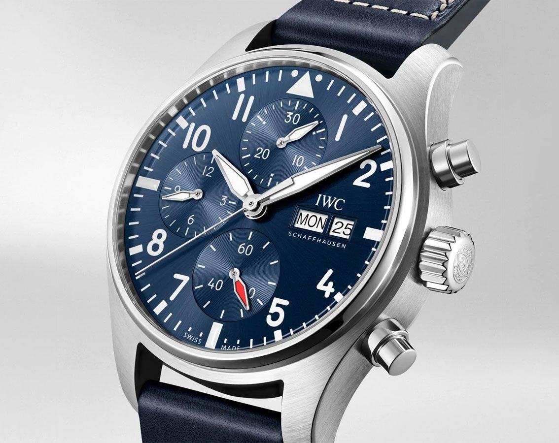 IWC Pilot’s Watches Classic Blue Dial 41 mm Automatic Watch For Men - 4