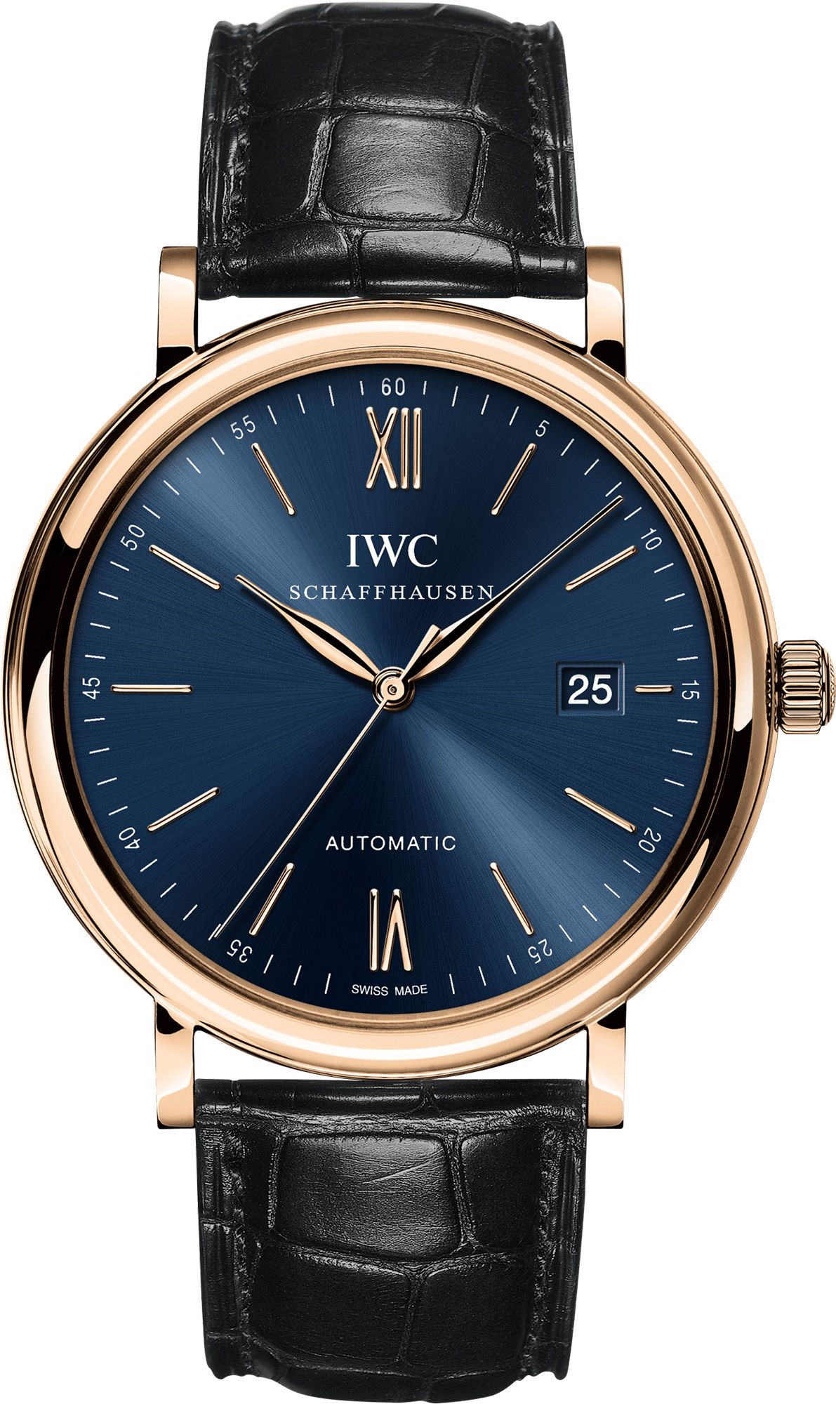 IWC Portofino  Blue Dial 40 mm Automatic Watch For Men - 1