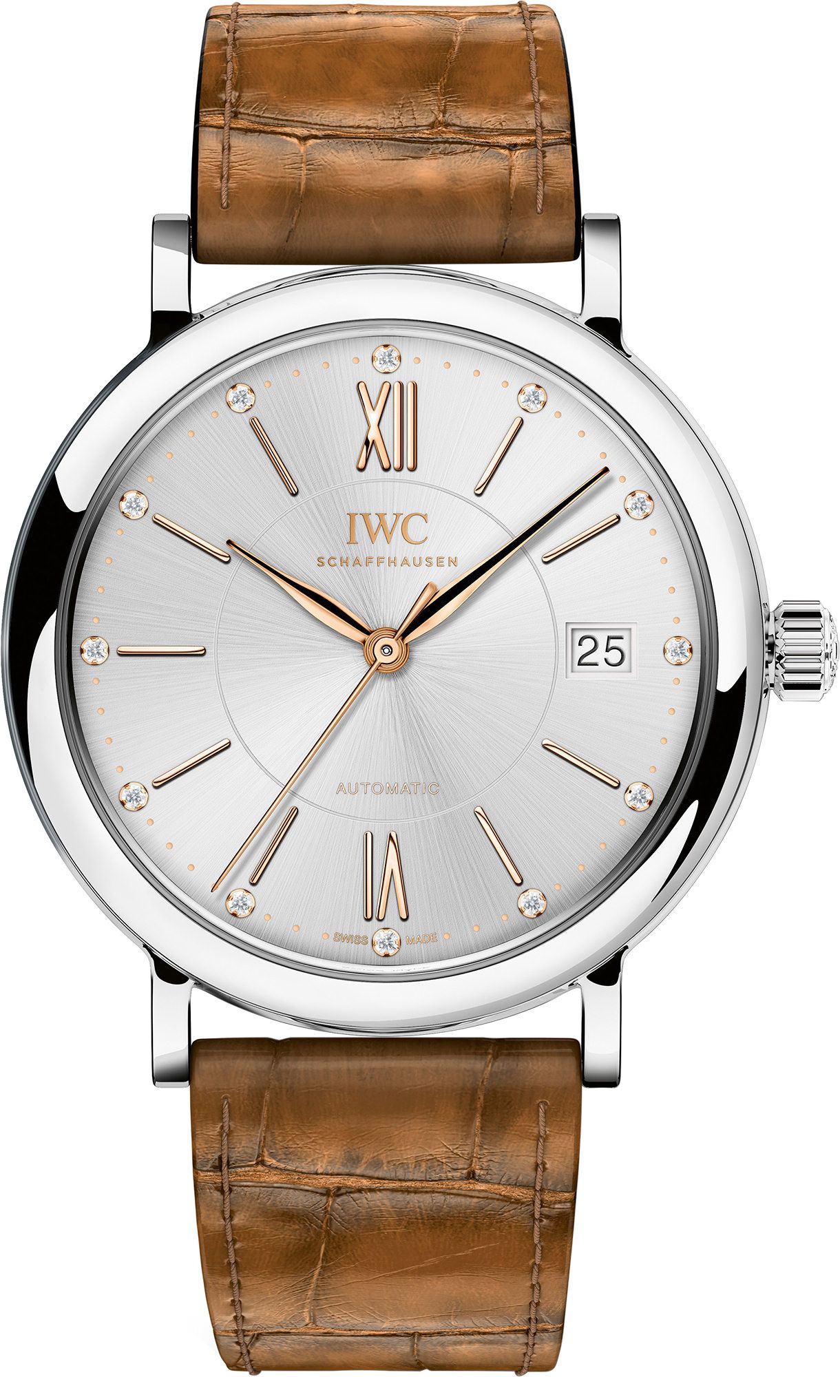 IWC Portofino  Silver Dial 37 mm Automatic Watch For Women - 1