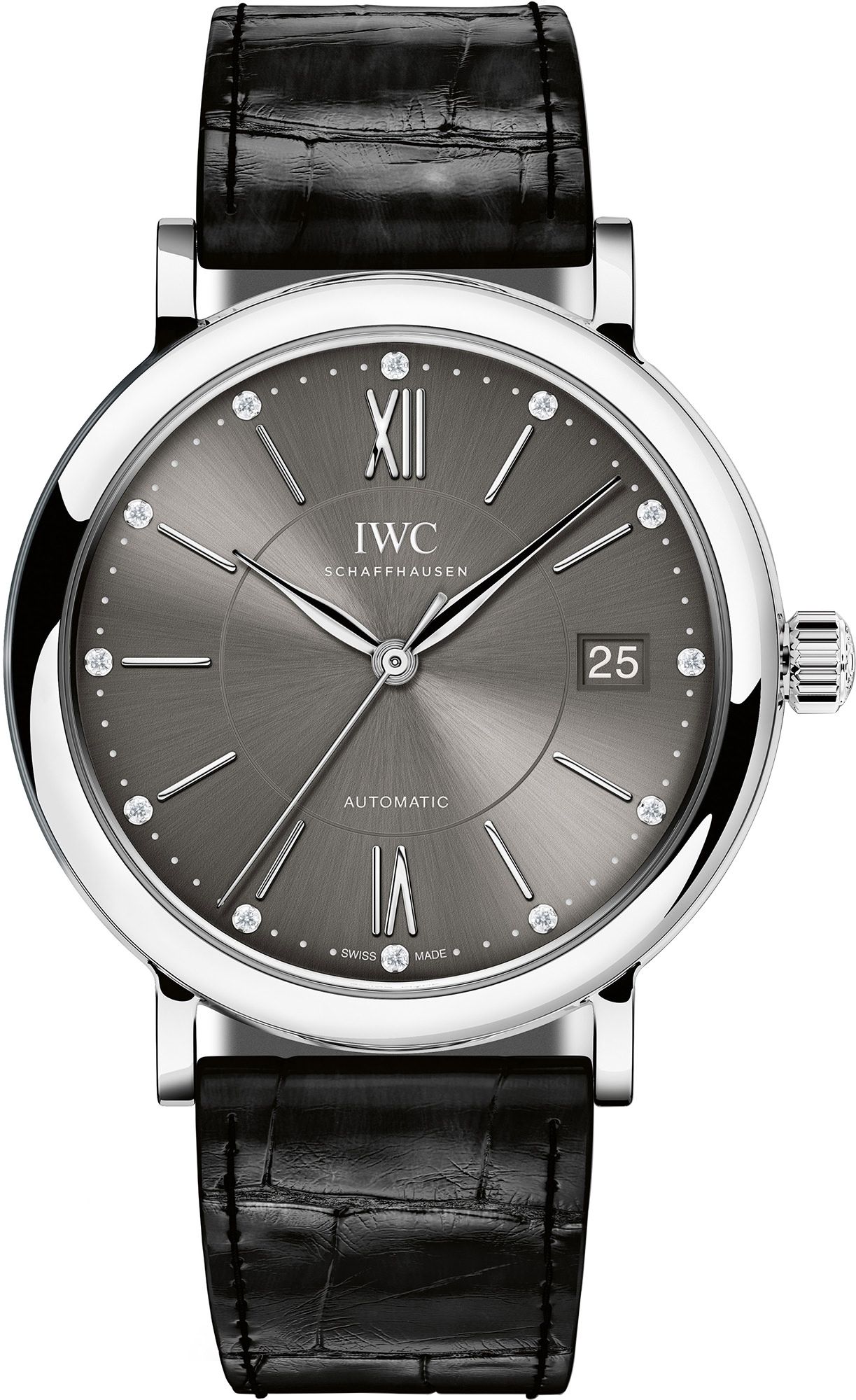 IWC Portofino  Grey Dial 37 mm Automatic Watch For Women - 1