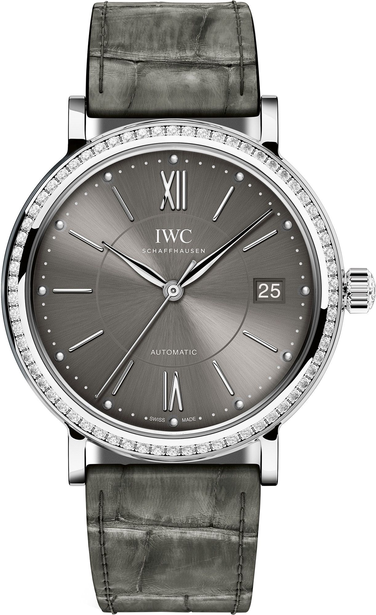 IWC Portofino  Grey Dial 37 mm Automatic Watch For Women - 1