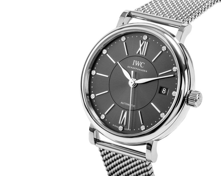 IWC Portofino  Grey Dial 37 mm Automatic Watch For Women - 3