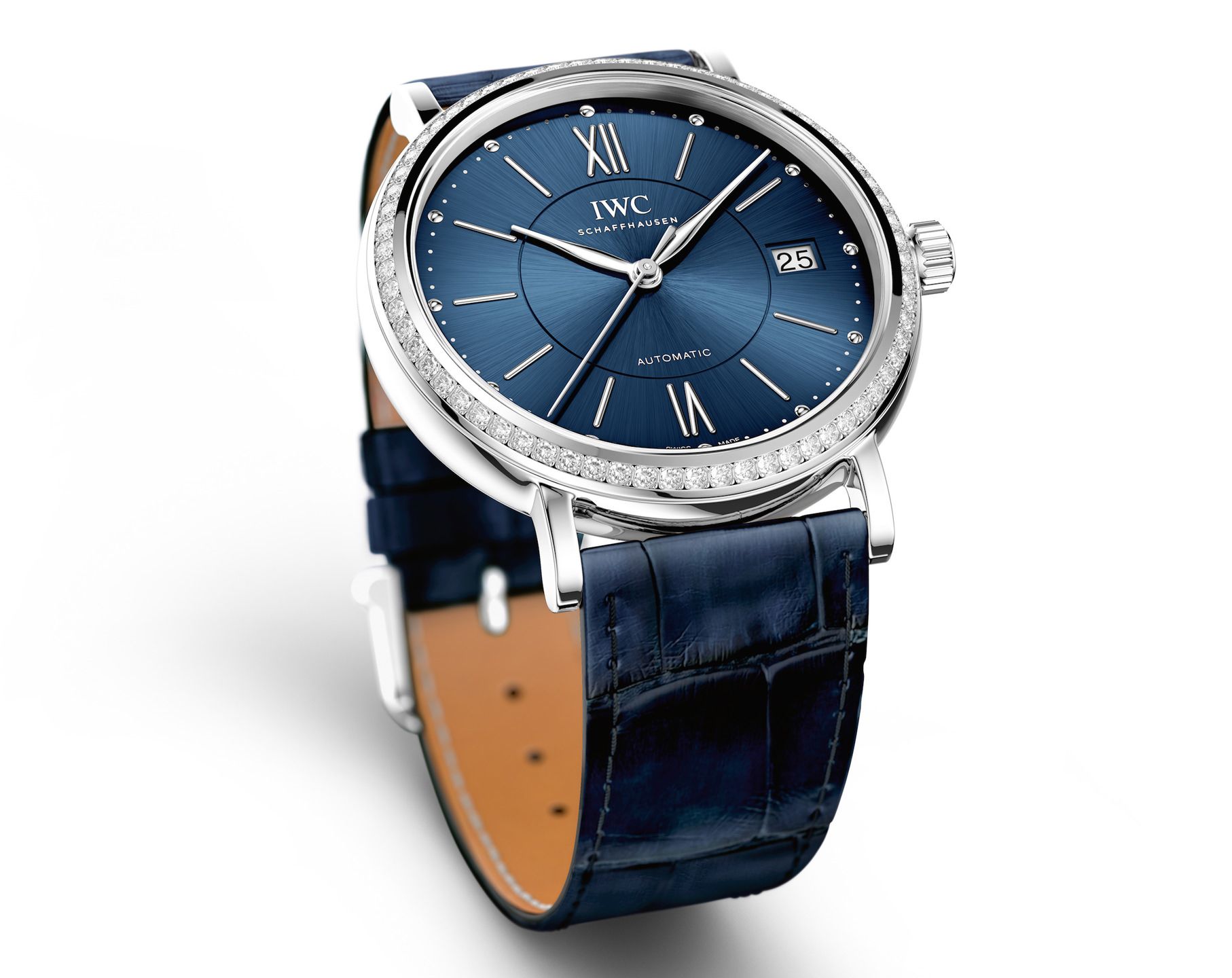 IWC Portofino  Blue Dial 37 mm Automatic Watch For Women - 4