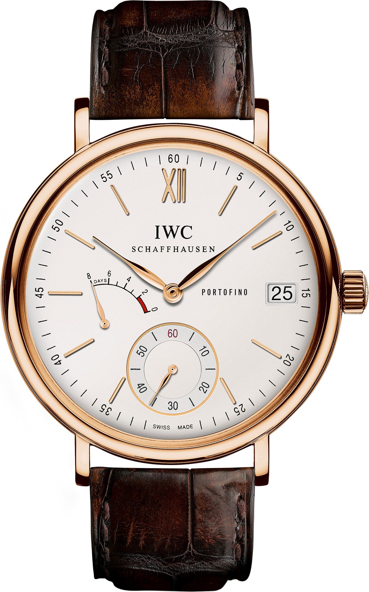 IWC Portofino  Silver Dial 45 mm Manual Winding Watch For Men - 1