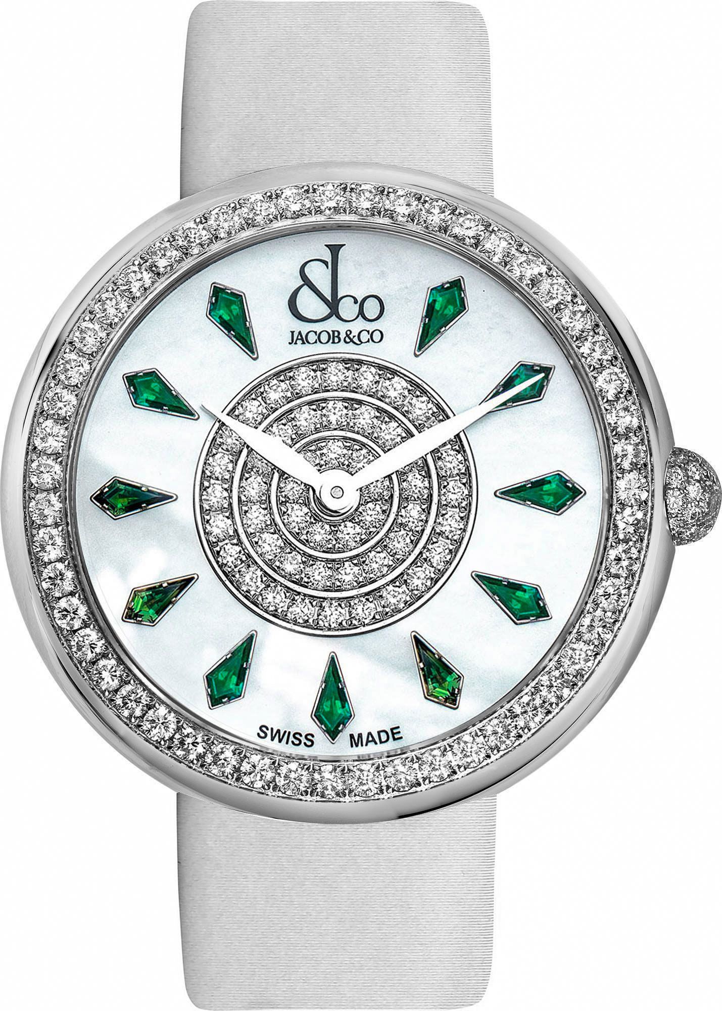 Jacob & Co. Brilliant Brilliant One Row MOP Dial 38 mm Quartz Watch For Women - 1