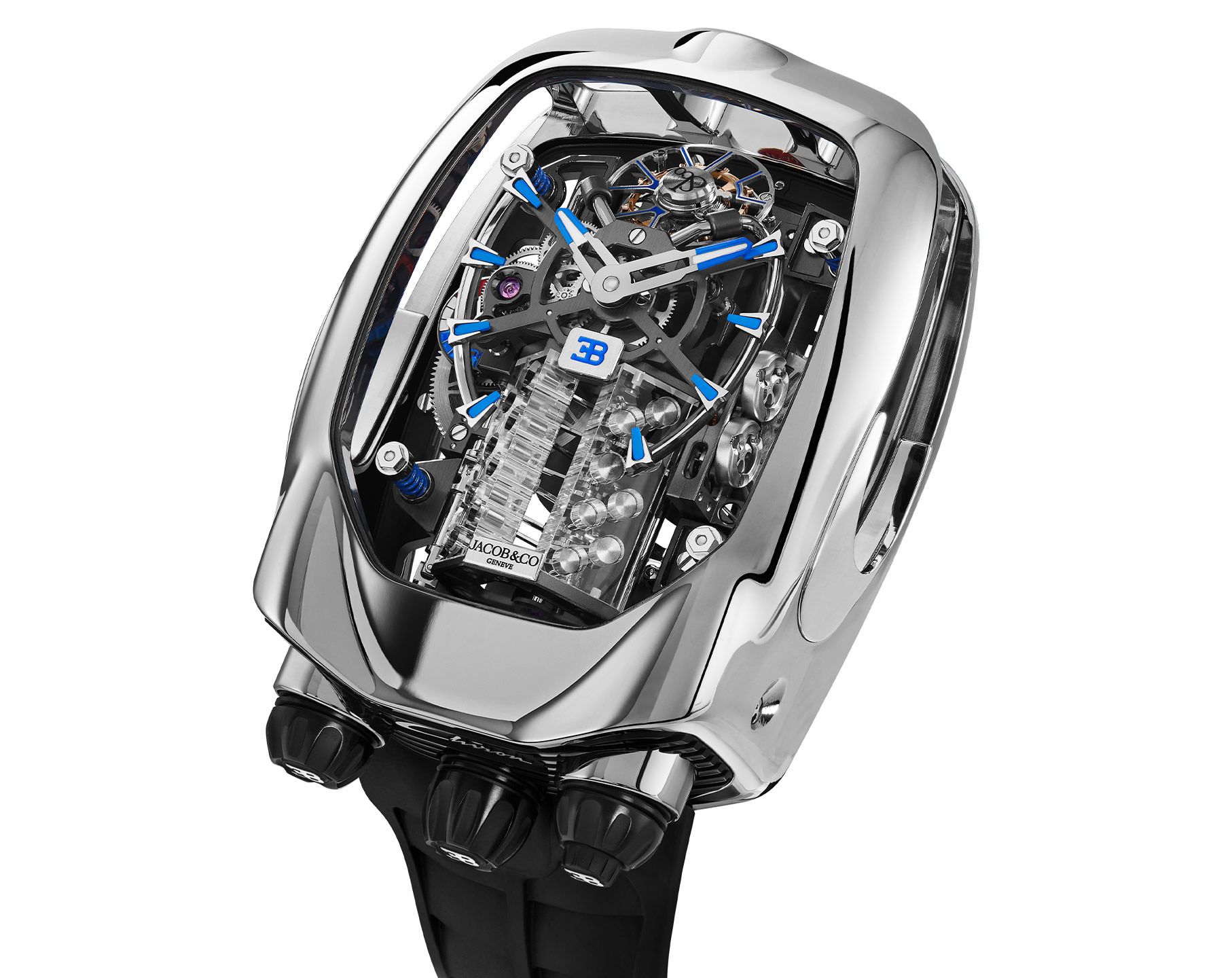 Jacob & Co. Bugatti Chiron Tourbillon  Skeleton Dial 44 mm Manual Winding Watch For Men - 2