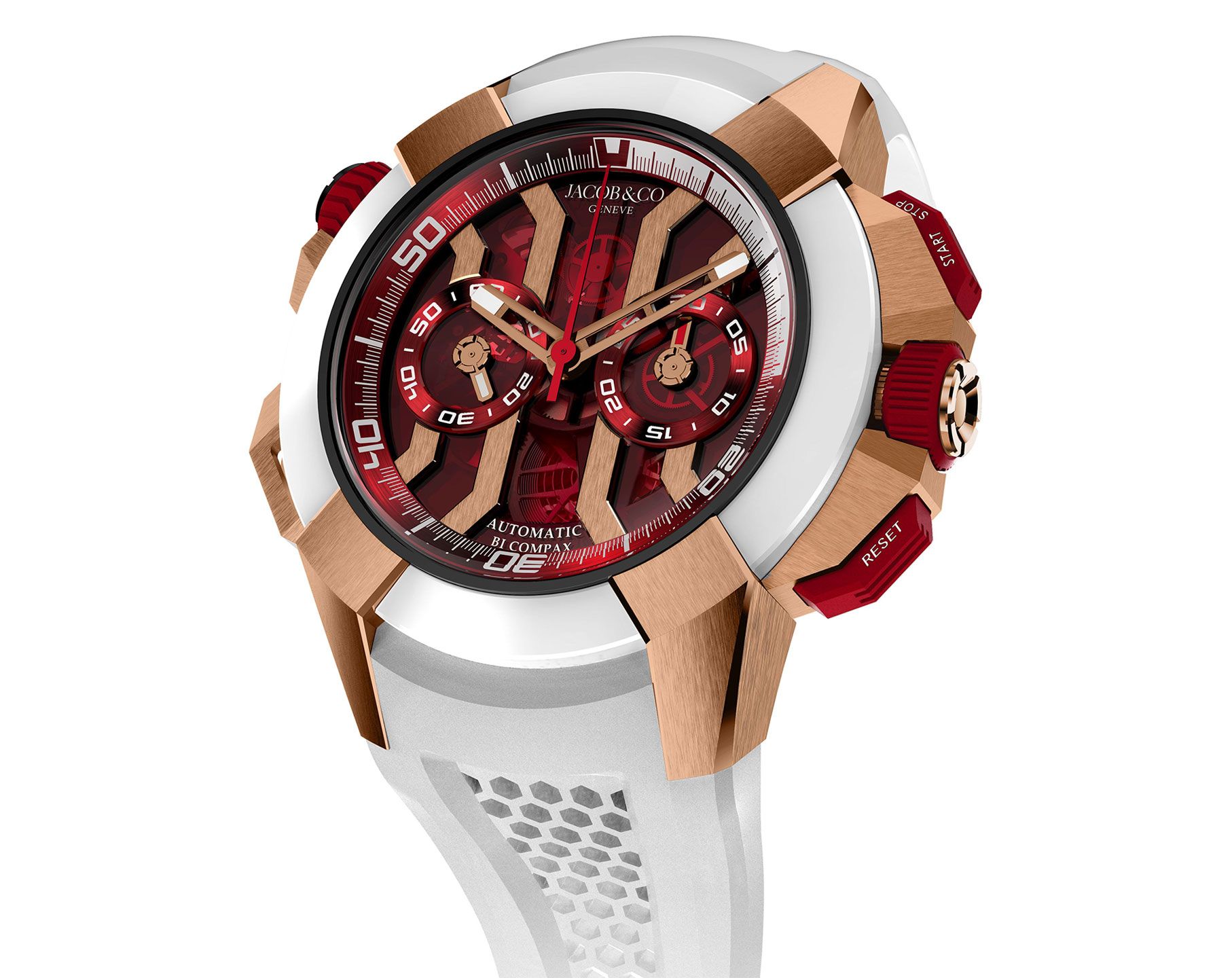 Jacob & Co. Epic X Chrono  Red Dial 47 mm Automatic Watch For Men - 6