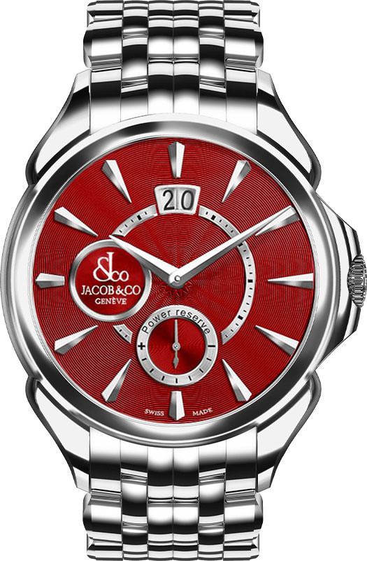 Jacob & Co. Palatial Palatial Classic Manual Big Date Red Dial 42 mm Manual Winding Watch For Men - 1