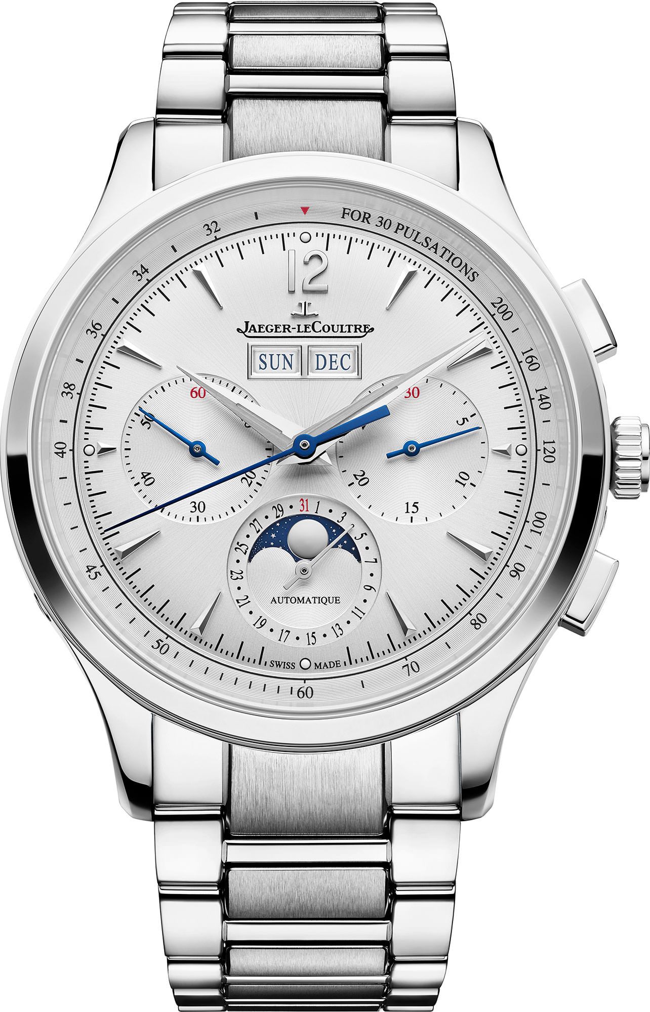 Jaeger-LeCoultre Master Control Chronograph Calendar Silver Dial 40 mm Automatic Watch For Men - 1