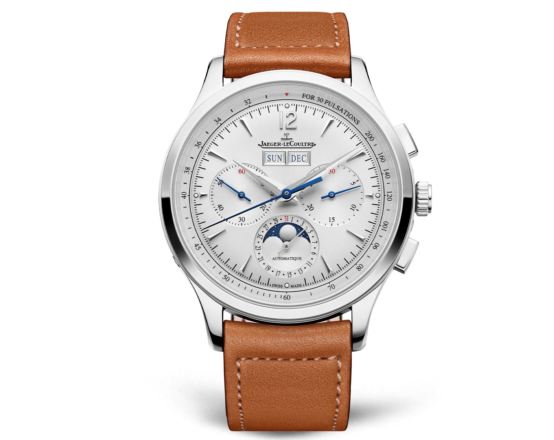 Jaeger-LeCoultre Master Control Chronograph Calendar Silver Dial 40 mm Automatic Watch For Men - 2