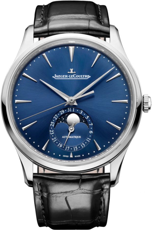 Jaeger-LeCoultre Master Ultra Thin Moon Blue Dial 39 mm Automatic Watch For Men - 1