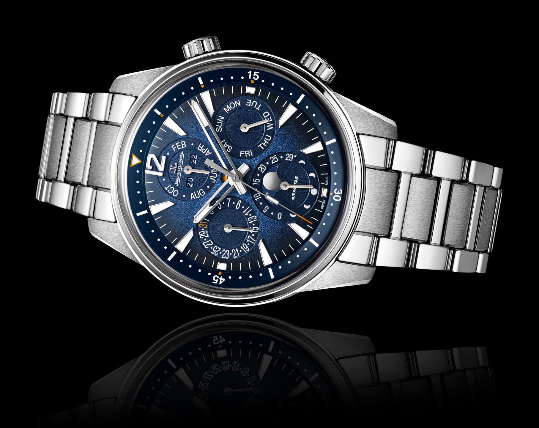 Jaeger-LeCoultre Polaris Perpetual Calendar Blue Dial 42 mm Automatic Watch For Men - 6