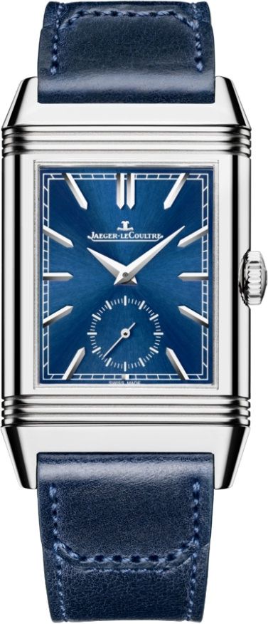 Jaeger-LeCoultre Reverso Reverso Tribute Blue Dial 28.3 mm Manual Winding Watch For Men - 1