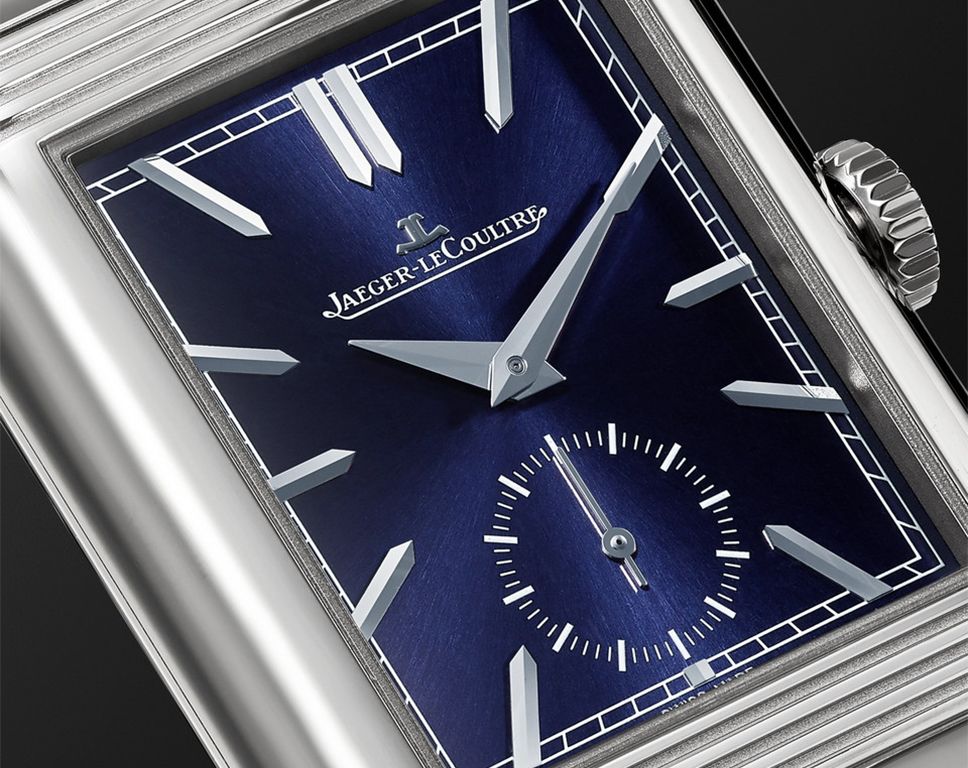 Jaeger-LeCoultre Reverso Reverso Tribute Blue Dial 28.3 mm Manual Winding Watch For Men - 4