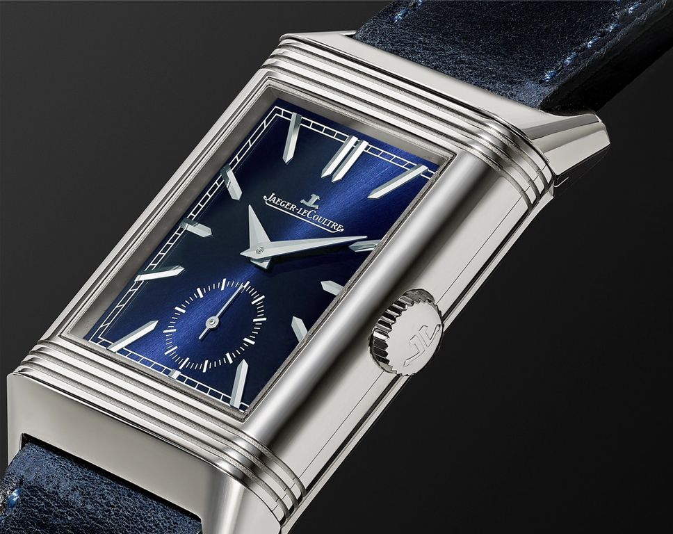 Jaeger-LeCoultre Reverso Reverso Tribute Blue Dial 28.3 mm Manual Winding Watch For Men - 7