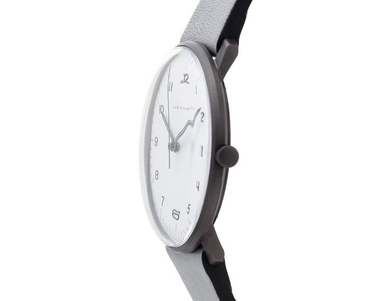 Junghans max bill Quartz White Dial 38 mm Kinetic Powered Watch For Men - 4