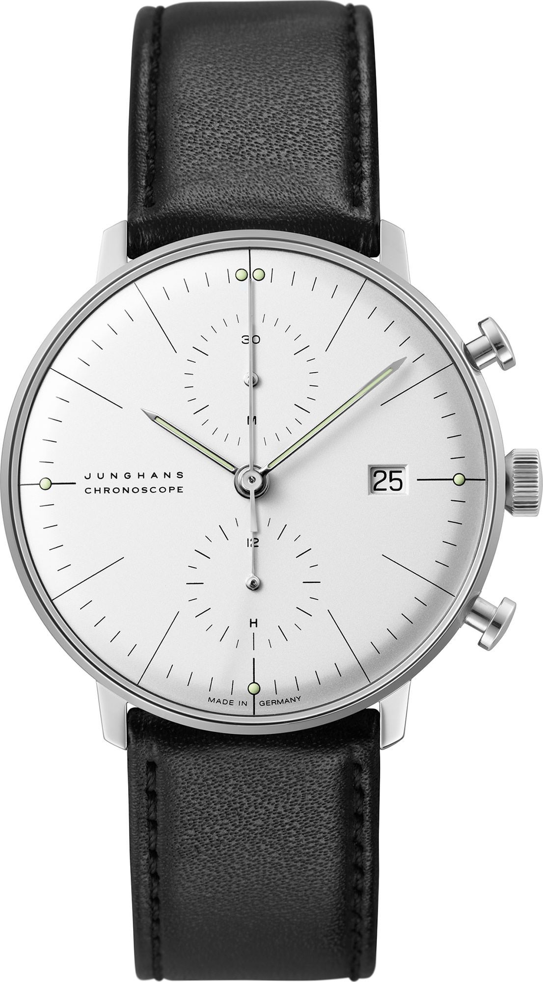 Junghans max bill Chronoscope Silver Dial 40 mm Automatic Watch For Men - 1