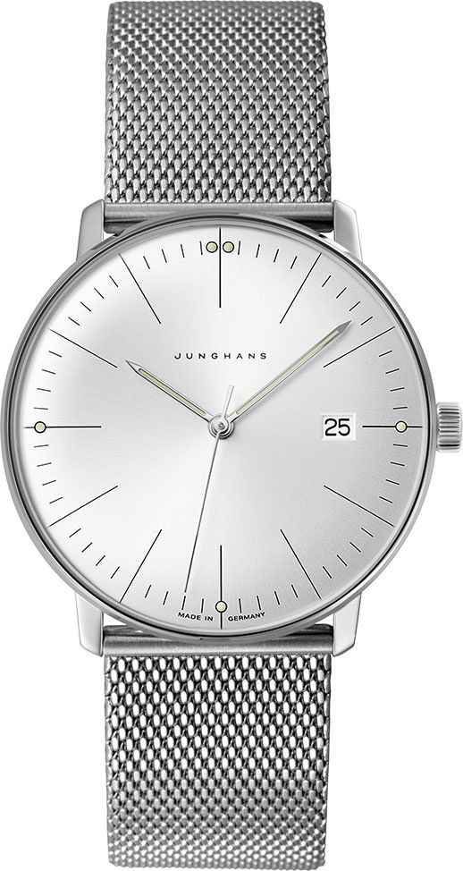 Junghans max bill  Silver Dial 38 mm Quartz Watch For Men - 1