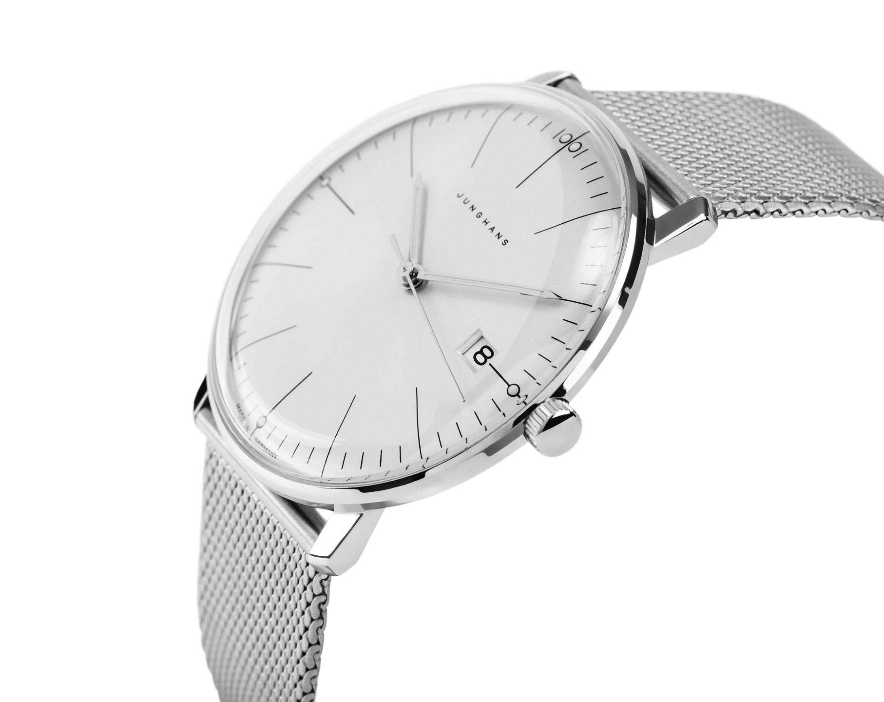 Junghans max bill  Silver Dial 38 mm Quartz Watch For Men - 4