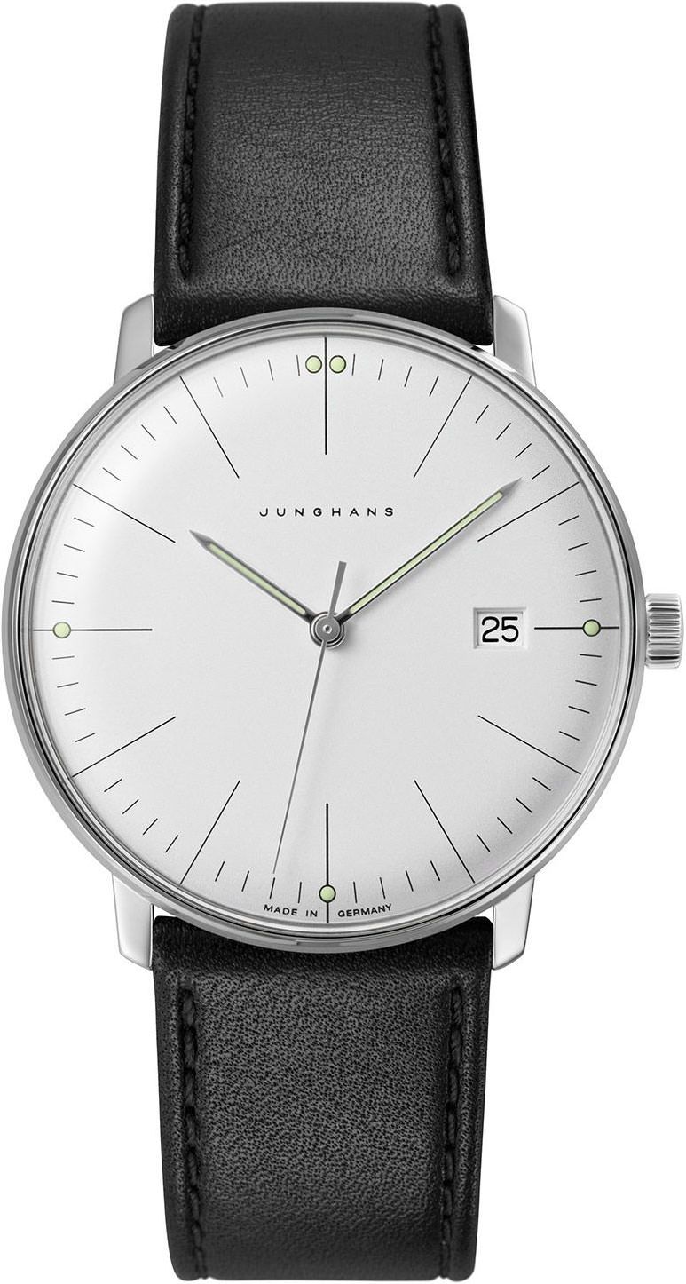 Junghans max bill Quartz Silver Dial 38 mm Quartz Watch For Men - 1