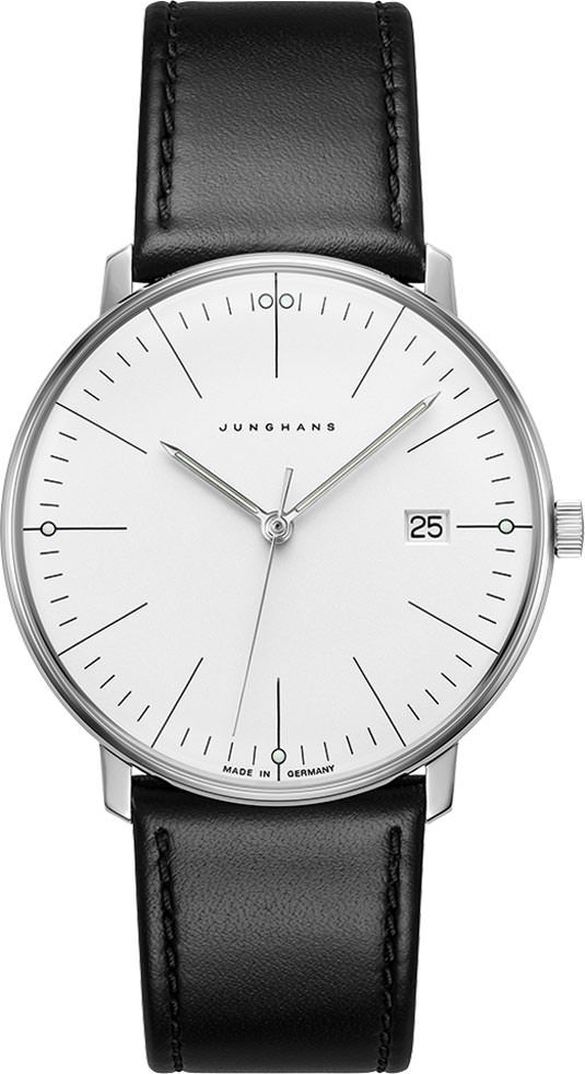 Junghans max bill Quartz Silver Dial 38 mm Quartz Watch For Men - 1