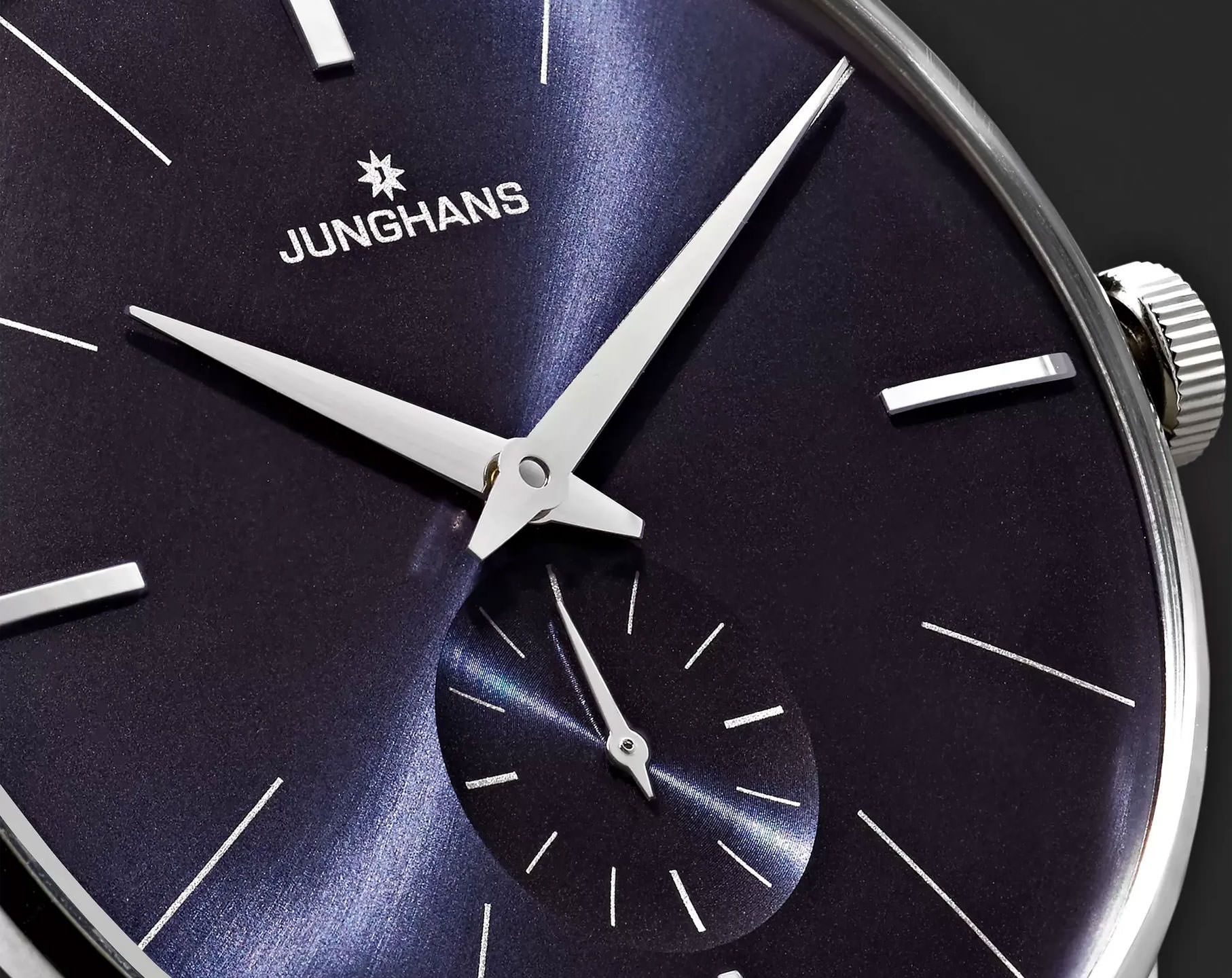 Junghans Meister Hand Winding Blue Dial 37.7 mm Manual Winding Watch For Men - 2