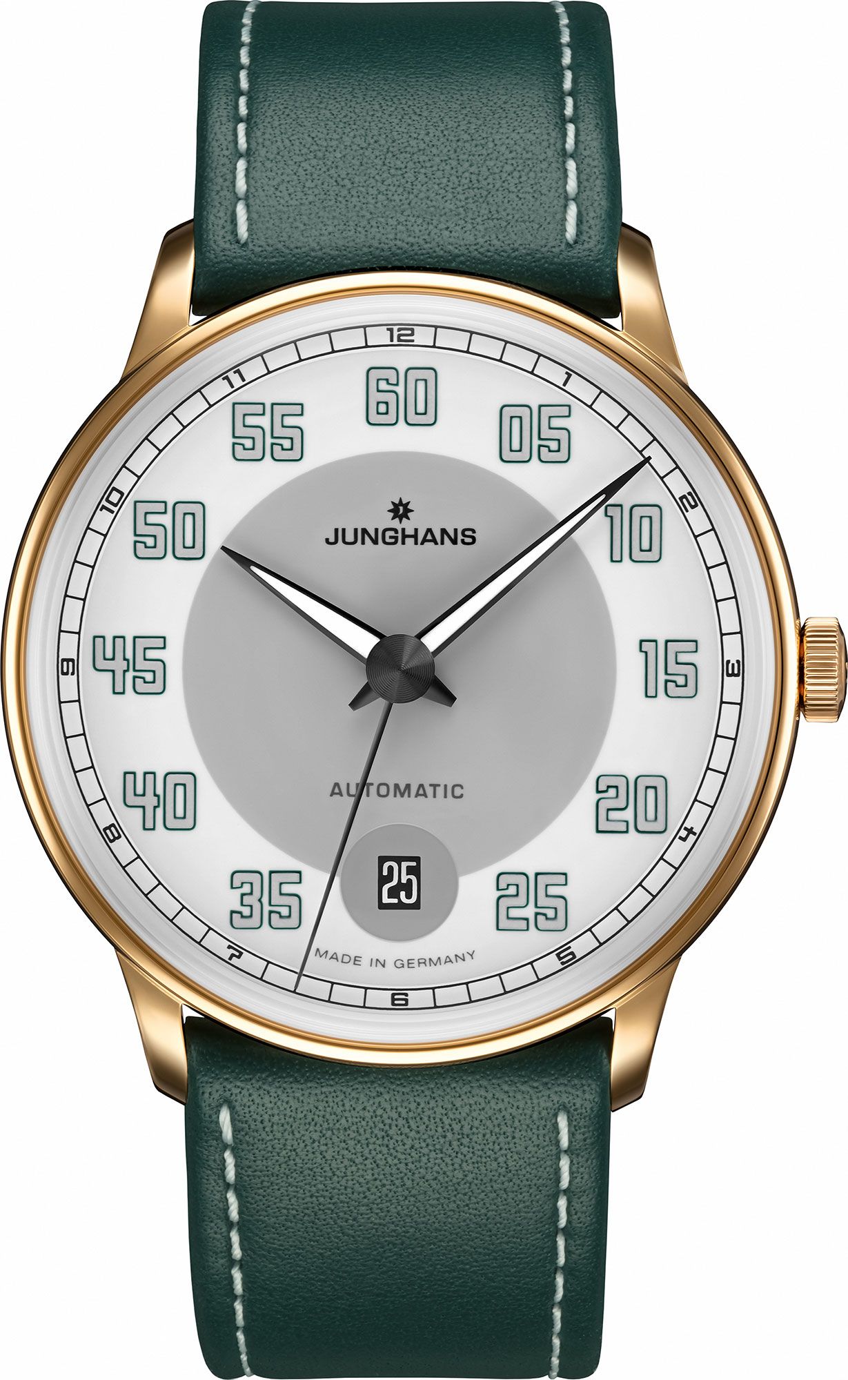 Junghans Meister Driver Automatic White Dial 38.4 mm Automatic Watch For Men - 1