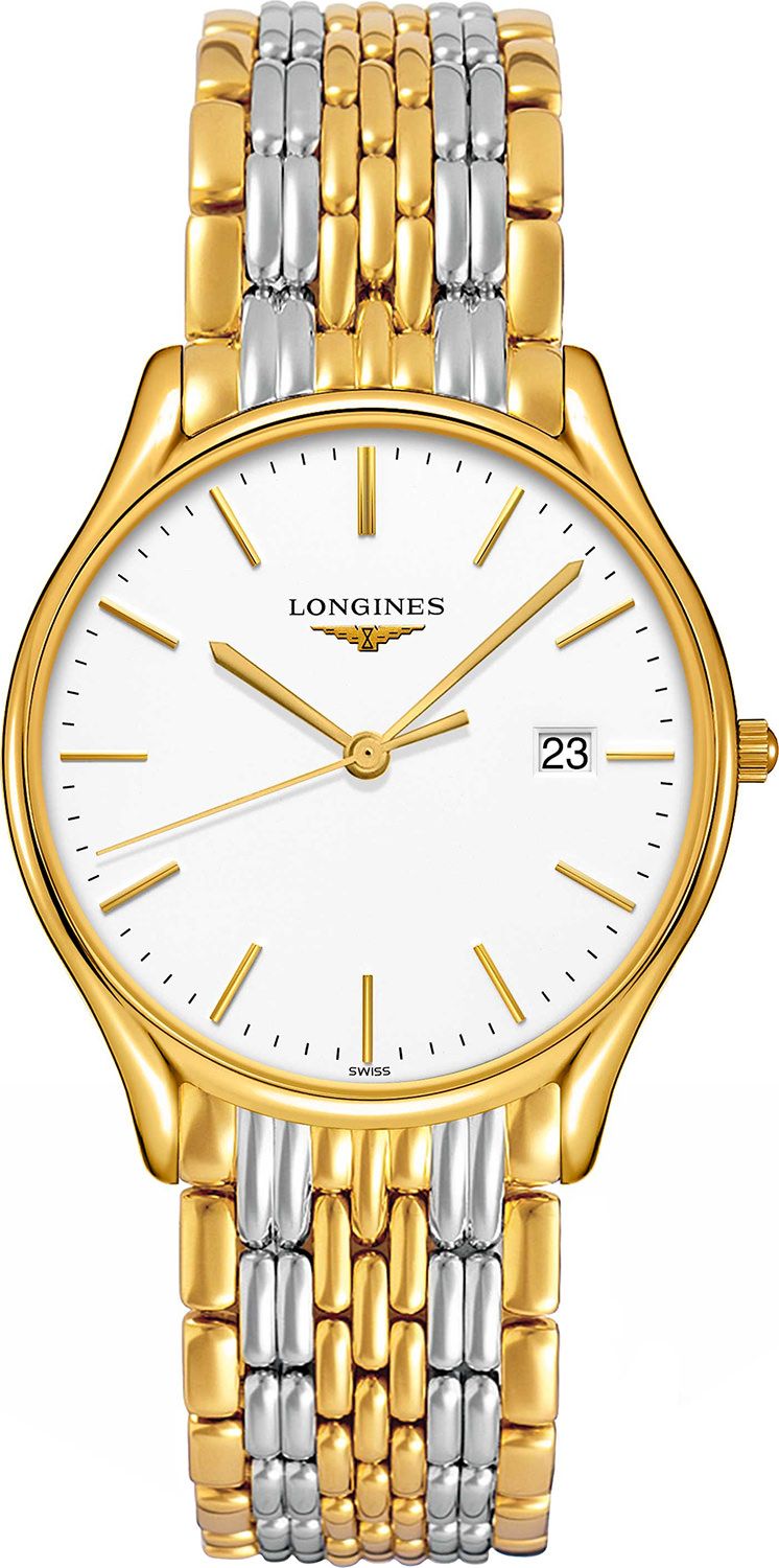 Longines Elegance Longines Lyre White Dial 38.50 mm Quartz Watch For Men - 1