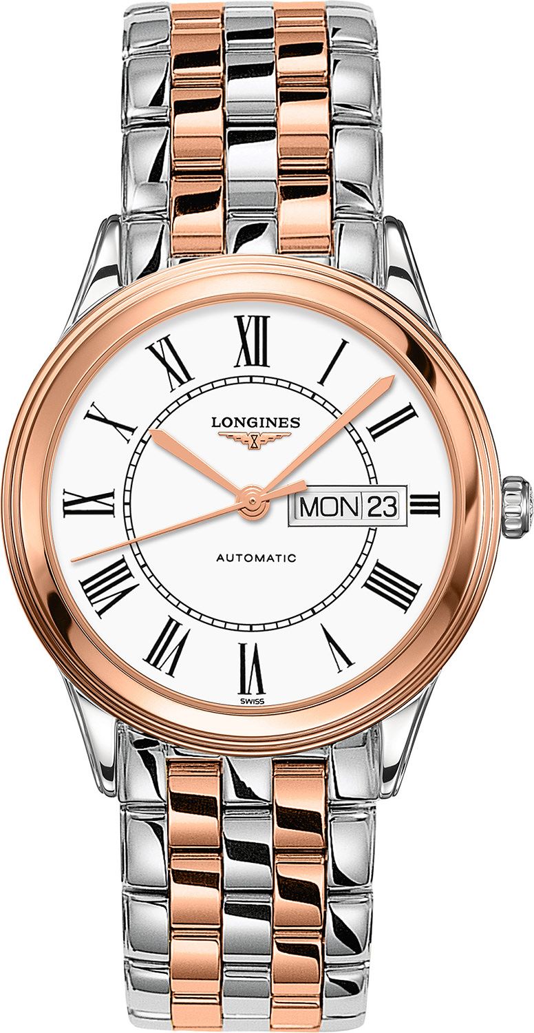 Longines Elegance Flagship White Dial 38.50 mm Automatic Watch For Men - 1