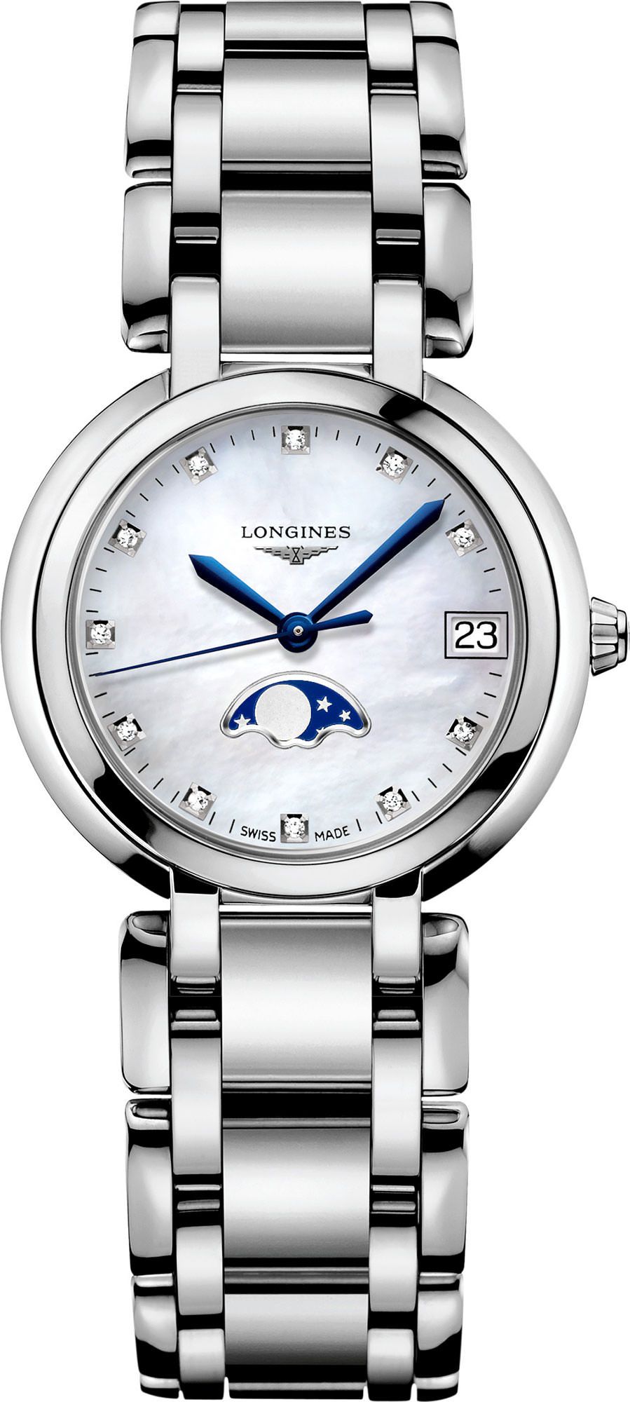 Longines Elegance Longines PrimaLuna MOP Dial 30.5 mm Quartz Watch For Women - 1