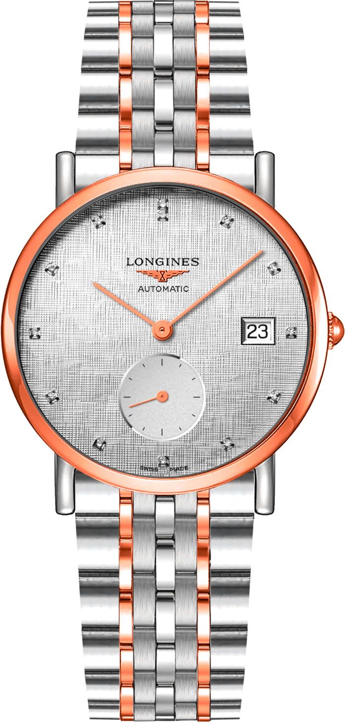 Longines Watchmaking Tradition The Longines Elegant Collection Silver Dial 34.5 mm Automatic Watch For Women - 1