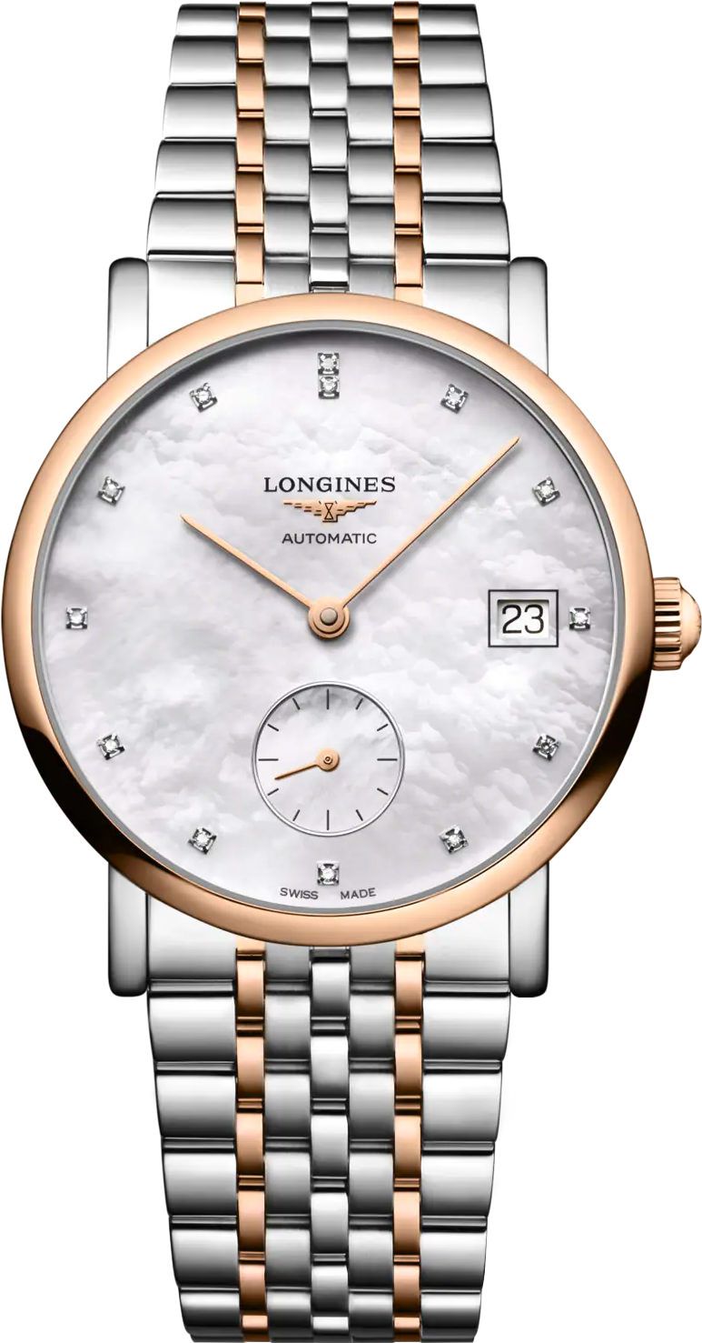 Longines Watchmaking Tradition The Longines Elegant Collection MOP Dial 34.5 mm Automatic Watch For Women - 1