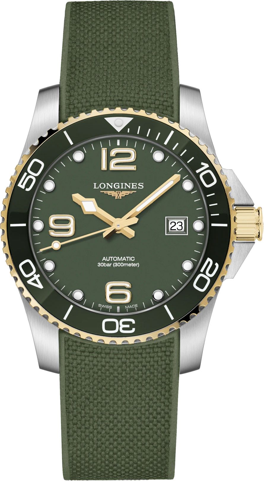 Longines Diving HydroConquest Green Dial 41 mm Automatic Watch For Men - 1