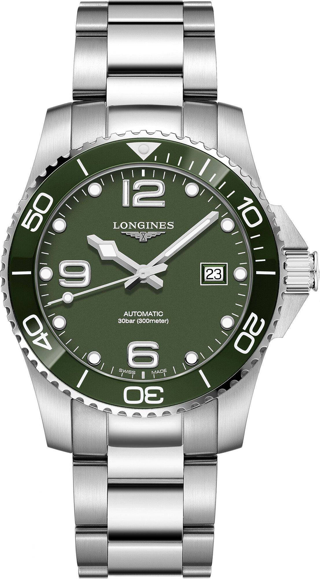 Longines Diving HydroConquest Green Dial 41 mm Automatic Watch For Men - 1