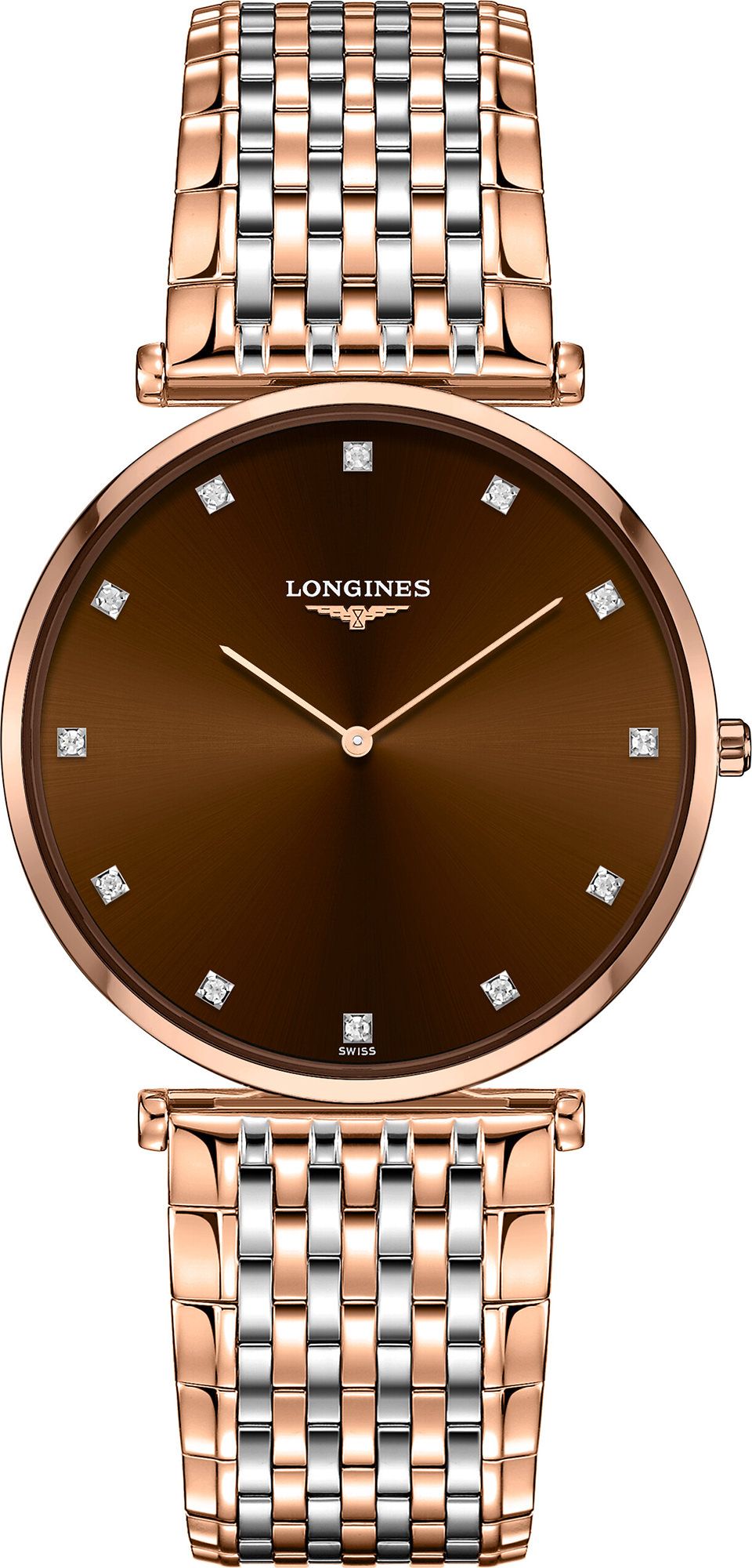 Longines Elegance La Grande Classique de Longines Brown Dial 37 mm Quartz Watch For Women - 1