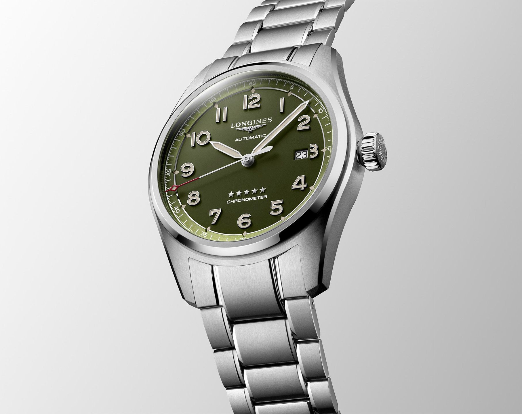 Longines Avigation Longines Spirit Green Dial 42 mm Automatic Watch For Men - 4